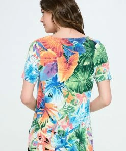 Jostar Online Tops HIT Rounded Bottom Tunic Top-346HT-SRP1-W338