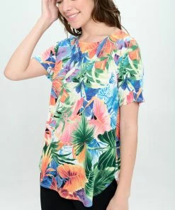 Jostar Online Tops HIT Rounded Bottom Tunic Top-346HT-SRP1-W338