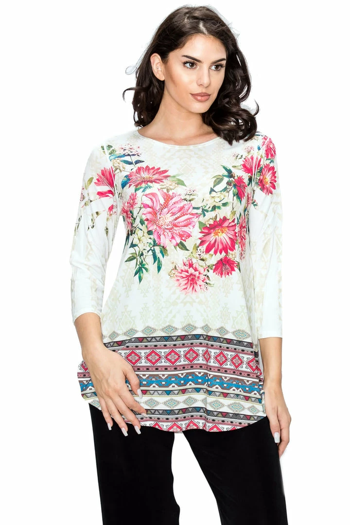 Jostar HIT Rounded Bottom Tunic Top, 346HT-QXU1-R-U186