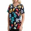 Jostar Women's HIT Rounded Bottom Tunic Top Short Sleeve Print-346HT-SRP1-W219