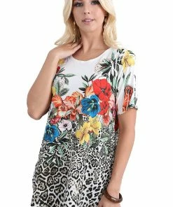 Tops Jostar Women's HIT Rounded Bottom Tunic Top Sublimation Rhinestones-346HT-SRU1-R-U185