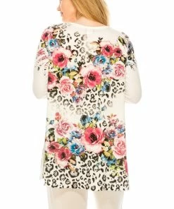 Jostar Women's V-Nk Binding Tunic Quarter Sleeve Rhinestones-347HT-QRU1-R-U182