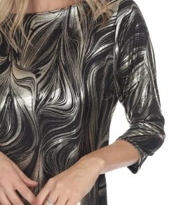 Jostar HIT Asymmetric Drop Top Quarter Sleeve Print-349HT-QRP1-F018 Quarter Sleeves