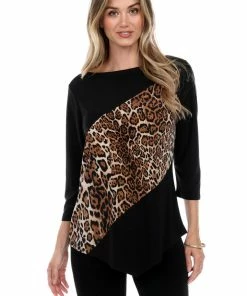 Jostar HIT Center Drop Top Quarter Sleeve Contrast Print-350HT-QRP1-C Tops