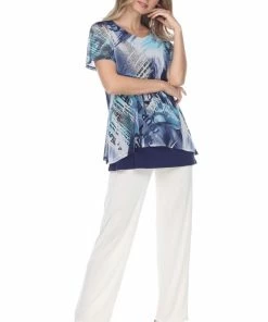 Jostar Mesh Romance Double Layer Top-353MR-SXP1-C-W254 Tops