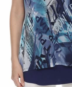 Jostar Short Sleeves Mesh Romance Double Layer Top-353MR-SRP1-C-W254