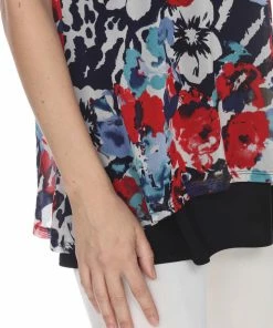 Jostar Mesh Romance Double Layer Top-353MR-SXP1-C-W266 Plus Size