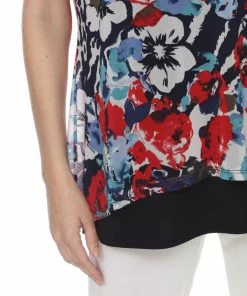 Jostar Mesh Romance Double Layer Top-353MR-SXP1-C-W266 Plus Size