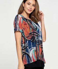 Jostar Tops Mesh Romance Double Layer Top-353MR-SRP1-C-W279