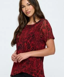 Jostar Tops Mesh Romance Double Layer Top-353MR-SRP1-C-W344