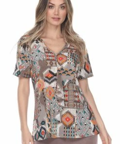 Jostar Cascade Drop Short Sleeve Top-356HT-SRP1-W264