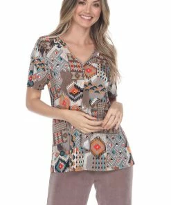 Jostar Cascade Drop Short Sleeve Top-356HT-SRP1-W264