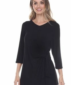 Jostar HIT Side Tie Tunic Quarter Sleeve-357HT-QRS1