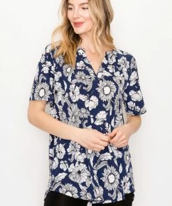 Jostar BG Notch Neck Short Sleeve Top-359BG-SRP1-W273