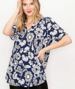 Jostar BG Notch Neck Short Sleeve Top-359BG-SRP1-W273