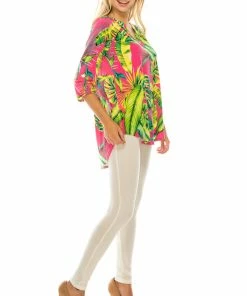 Jostar HIT Notch Neck Rolled Sleeve Top-359HT-QRP1-W269