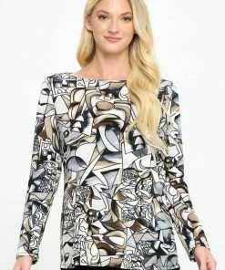 Jostar BNS V-Neck High And Low Top-360BN-LXP1-W329