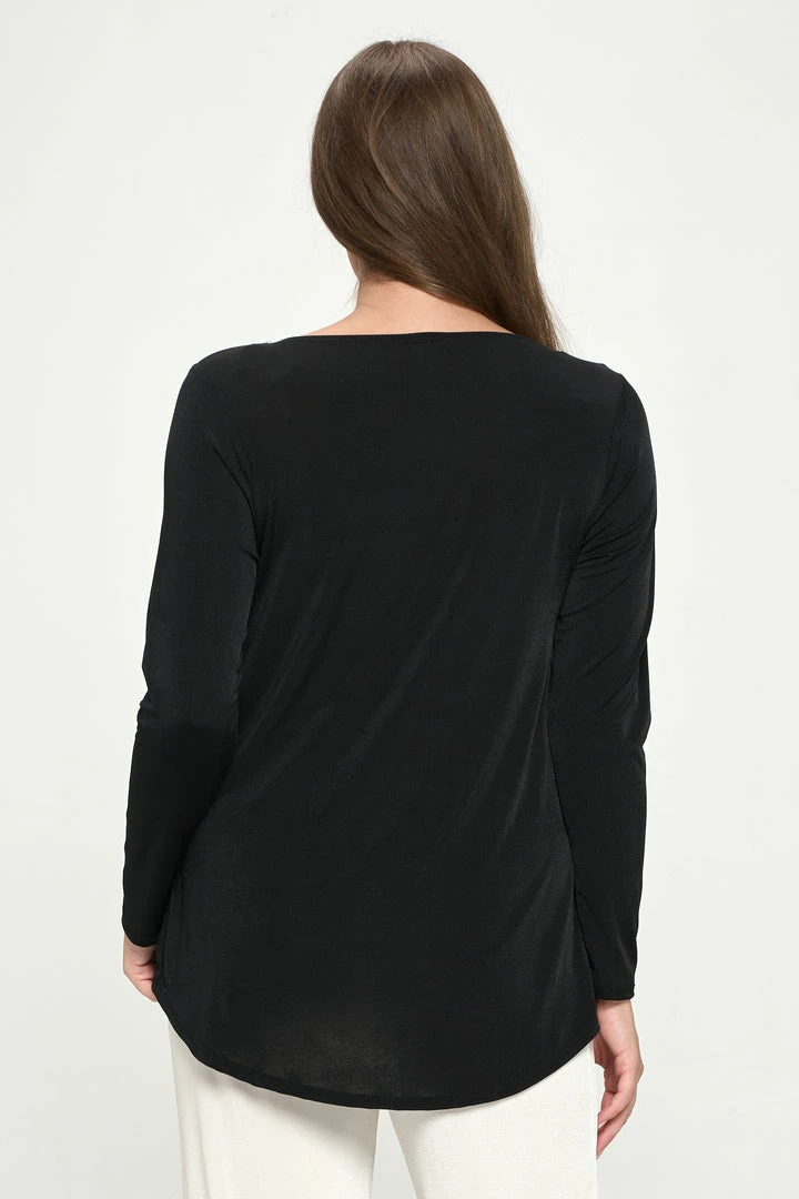 Jostar BNS V-Neck High And Low Top-360BN-LRS1 Tops