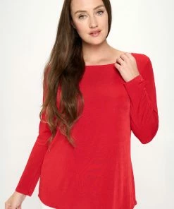 Jostar BNS V-Neck High And Low Top-360BN-LRS1 Tops