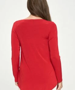 Jostar BNS V-Neck High And Low Top-360BN-LRS1 Tops