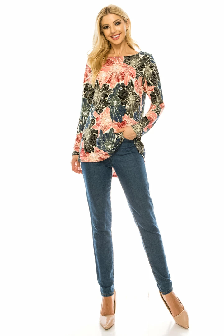 JostarUSA Long Sleeves HIT V-Neck High And Low Top-360HT-LRP1-W202