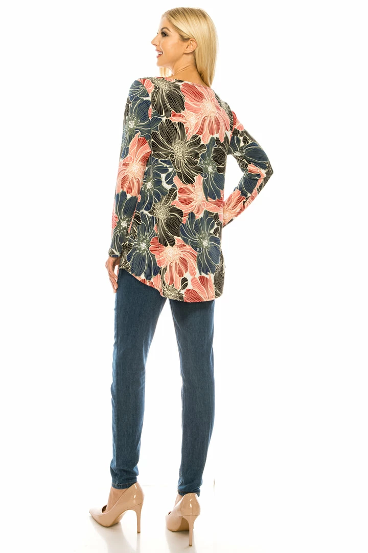 JostarUSA Long Sleeves HIT V-Neck High And Low Top-360HT-LRP1-W202