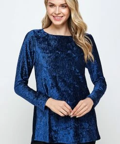 Jostar Velvet High And Low Top-360VT-LRD1-V001 Tops