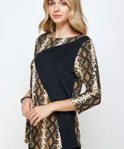 Jostar Quarter Sleeves BNS Contrast Boat NK Top-361BN-QRP1-C-W290