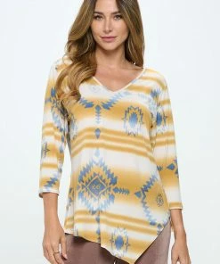 Jostar Online Tops HIT Point V-Neck Top-362HT-QRP1-W365