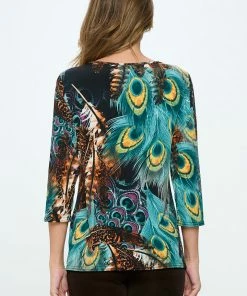 Jostar Online Tops HIT Point V-Neck Top-362HT-QRP1-W367