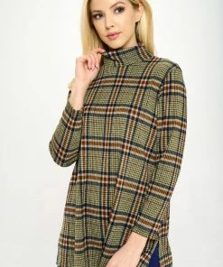 Jostar Miru Mock Neck Long Sleeve Top-369MU-LRP1-W335 Tops