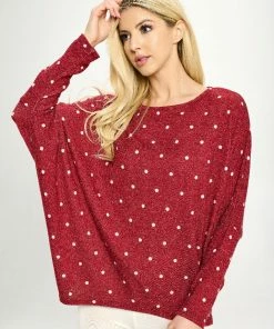 Jostar Tops Miru Batwing Dolman Top-370MU-LRP1-W334
