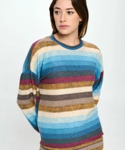 Jostar Terry Brushed Round Nk Long Sleeve W/ Pocket Top-372TB-LRP1-K-W352 Tops