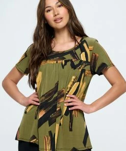 Jostar Online HIT Shirred Tunic-376HT-SRP1-W315 Tops