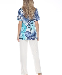 Jostar Tops Cascade Drop Short Sleeve Top-356HT-SRP1-W258