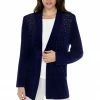Jostar Women's Non Iron Drape Jacket Long Sleeve Rhinestones-400AY-LRS1-R-R079