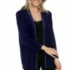 Jostar Women's Non Iron Drape Jacket Long Sleeve Rhinestones Plus Size-400AY-LX-R-R080