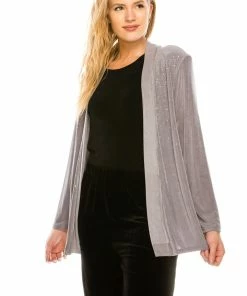 Jostar Women's Non Iron Drape Jacket Long Sleeve Rhinestones-400AY-LRS1-R-R079