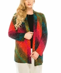 Jostar Women's Stretchy Drape Jacket Long Sleeve Plus-404BN-LRP1-W182 Jackets