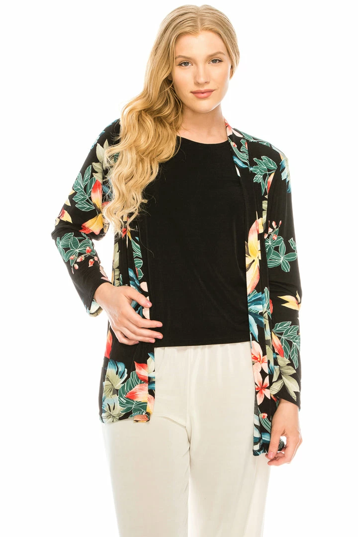 Jackets Jostar Women's Stretchy Drape Jacket Long Sleeve Plus-404BN-LRP1-W189