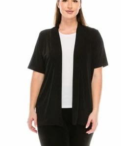 Jackets Jostar Women's Stretchy Drape Jacket Long Sleeve No Shoulder Pad Plus, 404BN-LX