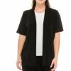 Jostar Women's Stretchy Drape Jacket Short Sleeve No Shoulder Pad-404BN-SRS1 Jackets