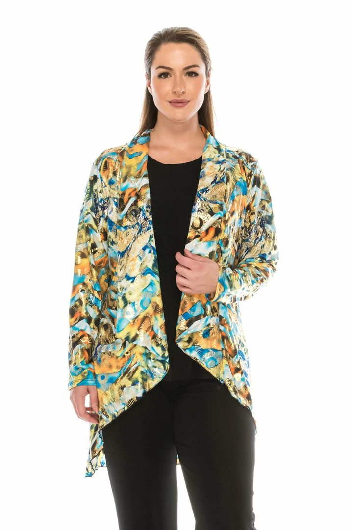 Jostar Gold Foil Vegas Jacket Long Sleeve Print-424GF-LRP1-F020 Long Sleeves