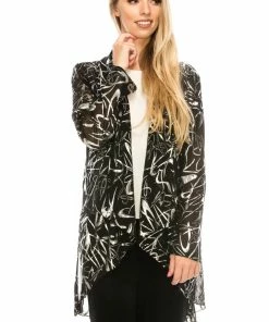 Jostar Women's Mesh Foil Vegas Jacket Long Sleeve Print, 424MF-LP-F024