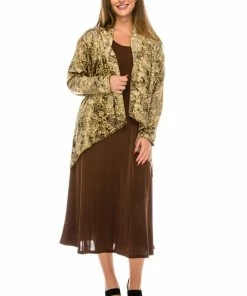 Jostar Women's Velvet Burnout Vegas Jacket Long Sleeve-424VB-LRP1-B009