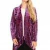 Jackets Jostar Women's Velvet Burnout Vegas Jacket Long Sleeve-424VB-LRP1-B014