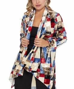 Jostar Women's Velvet Burnout Vegas Jacket Long Sleeve-424VB-LRP1-B015