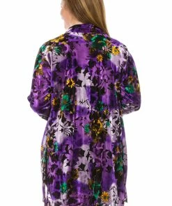 Jostar Women's Velvet Burnout Vegas Jacket Long Sleeve Plus, 424VB-LXP-B007 Jackets