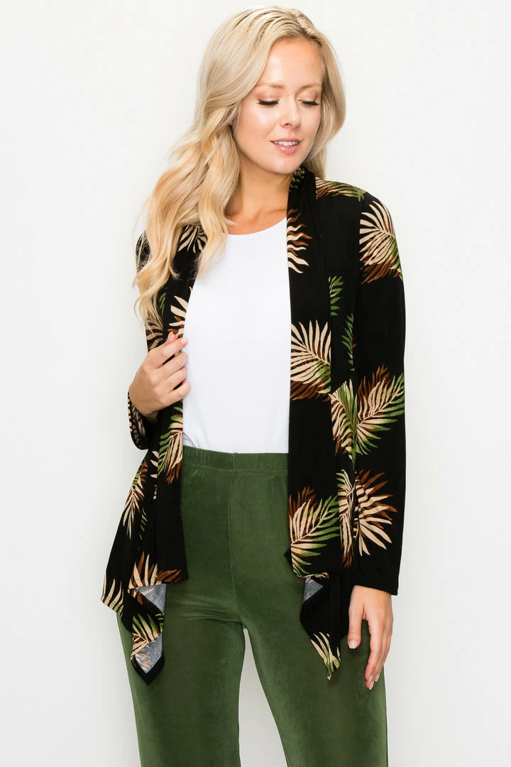 Jostar Women's Stretchy Print Mid Cut Jacket Long Sleeve Print Plus, 428BN-LXP-W002 Jackets