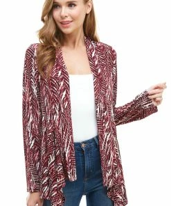 Jackets Jostar Women's Stretchy Print Mid Cut Jacket Long Sleeve Print-428BN-LRP1-W247
